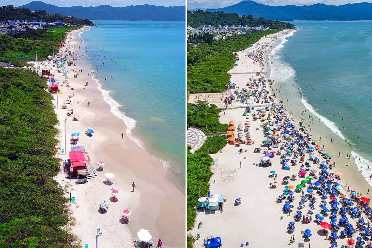 Prefeitura conclui alargamento de 40 metros da praia de Jurerê, em Florianópolis