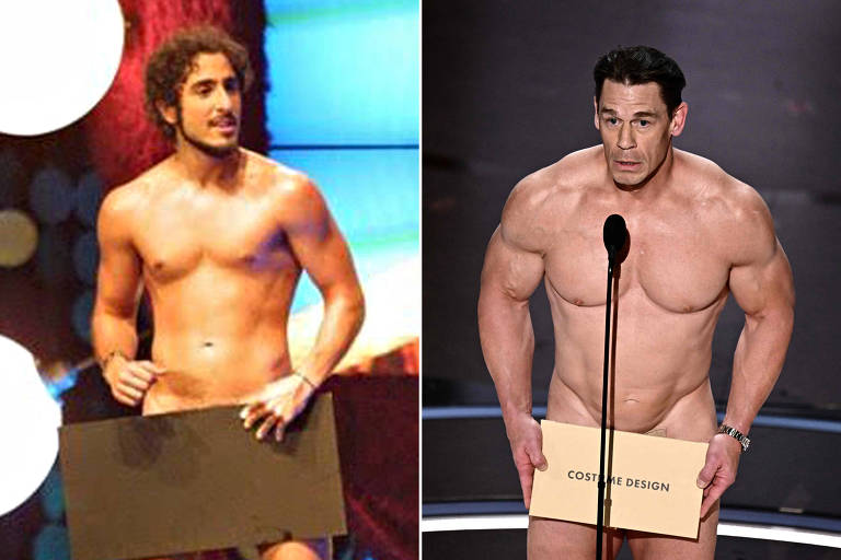 Marcos Mion lembra quando apareceu pelado na TV antes de John Cena no Oscar