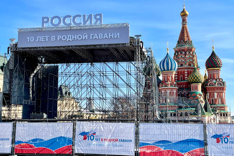 Putin já prepara festa da vitória numa apática Moscou