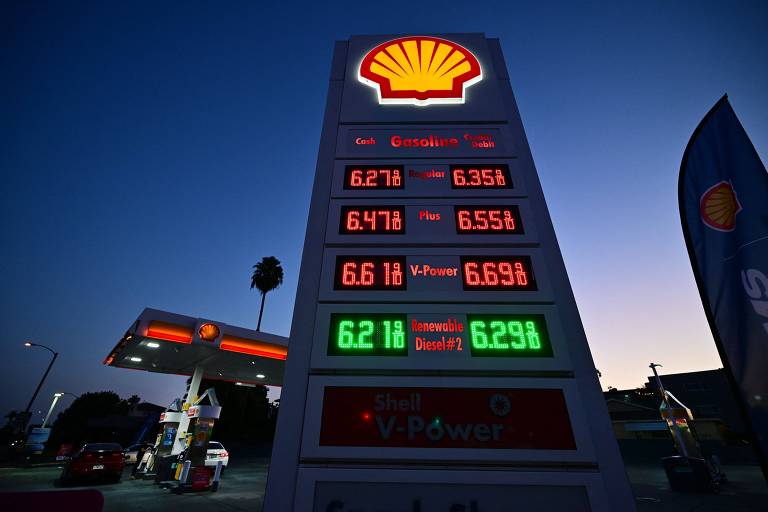 Posto de gasolina da Shell nos Estados Unidos