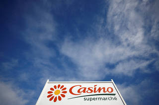 FILE PHOTO: Logo of Casino in Sainte-Hermine