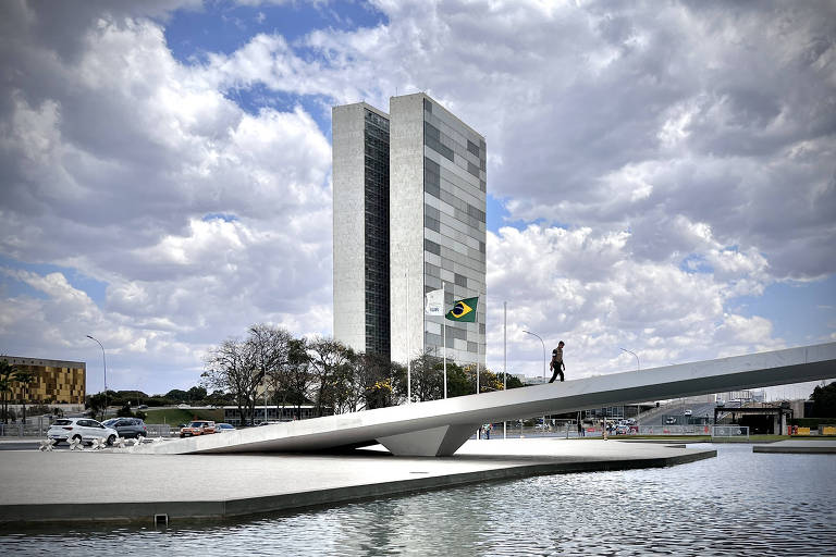 Congresso Nacional visto do Palácio do Planalto
