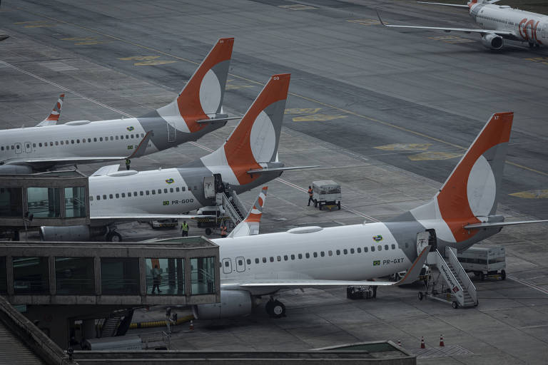 Avião da Gol em aeroporto