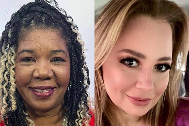 Elisângela (à esquerda), mãe de Davi, e Aline Dias, mãe de Alana, têm redes sociais com muitos seguidores