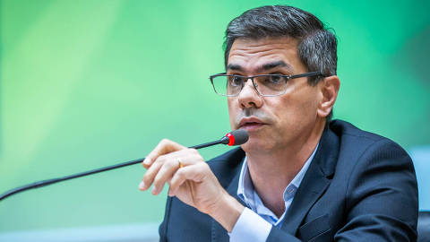 O subsecretário da Dívida Pública do Tesouro Nacional, Otavio Ladeira, em entrevista coletiva