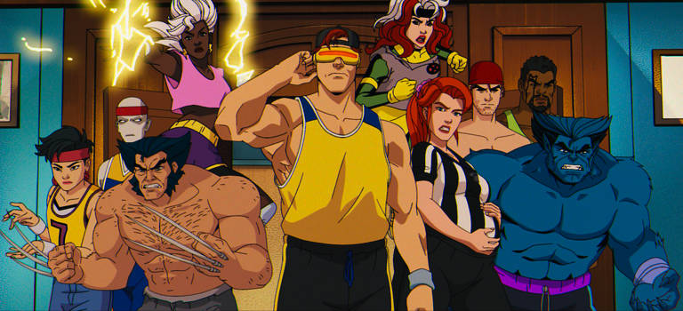 Cena da série de animação 'X-Men '97', que recupera o desenho animado antigo dos mutantes, e será lançada pelo Disney+