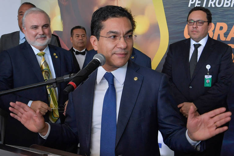 Em discurso, vice-presidente da Câmara dos Deputados, deputado Marcos Pereira (Republicanos-SP).