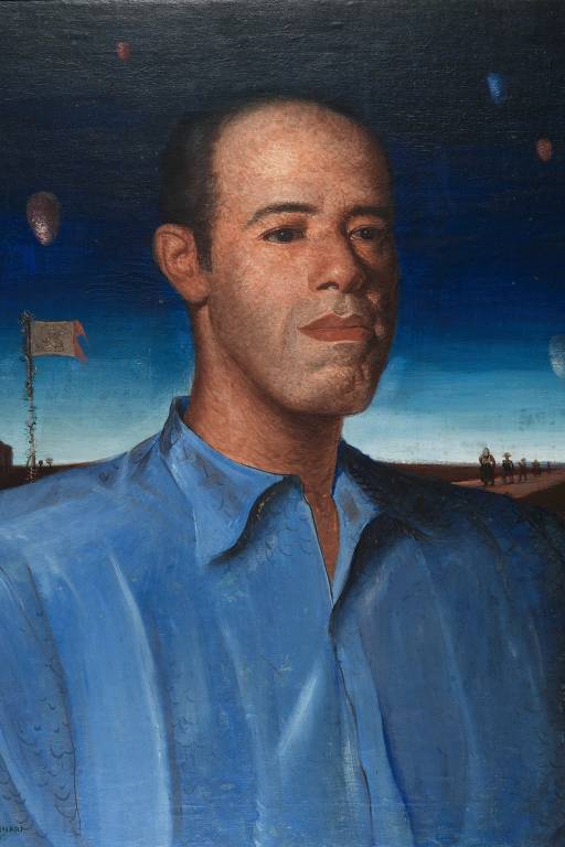 'Retrato de Mário de Andrade', pintura a óleo de Candido Portinari de 1935