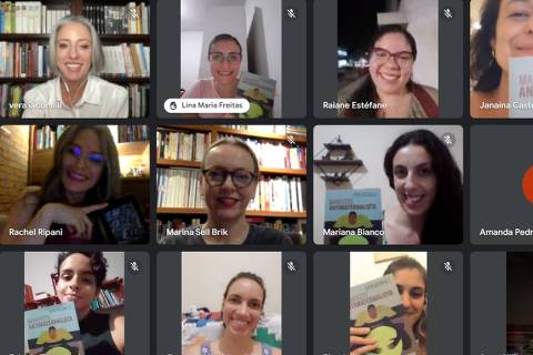 As leitoras da Folha integrantes do grupo Todas no WhatsApp participam de conversa com a colunista Vera Iaconelli sobre seu livro 