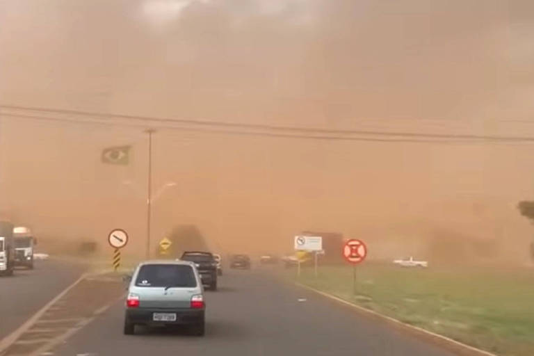 Tempestade de areia atinge cidades de Mato Grosso do Sul