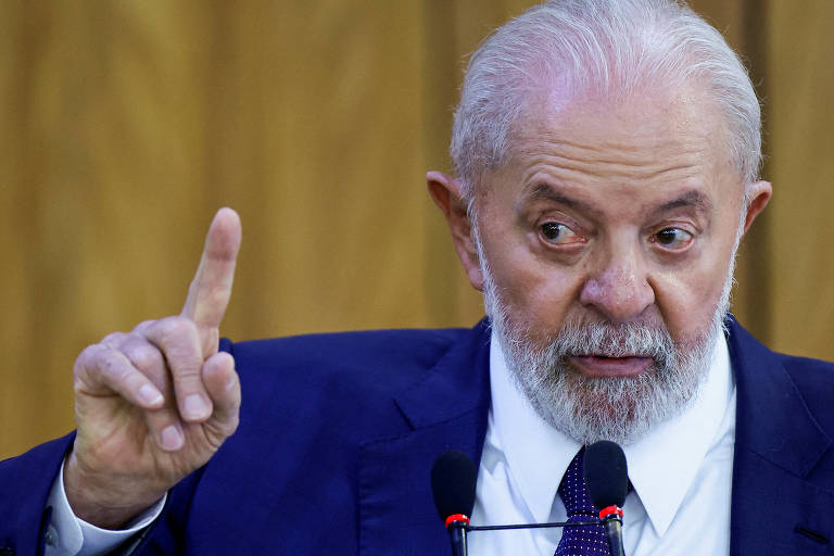 O presidente Lula durante evento no Palácio do Planalto, no começo de março