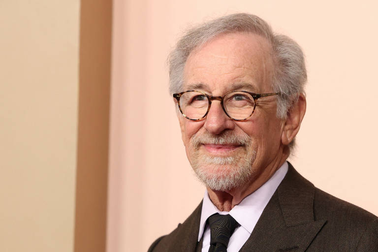 O cineasta Steven Spielberg na cerimônia do 96º Oscar, em Beverly Hills, na Califórnia