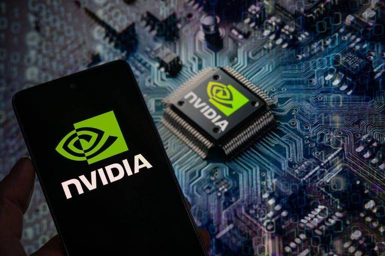 Microchips da Nvidia, que estão desempenhando um papel protagonista na revolução em IA