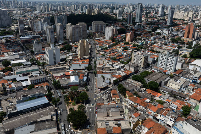 Vista do bairro Cambuci, na região central de São Paulo