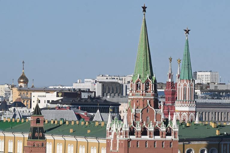 O Kremlin, residência oficial do presidente russo, no centro de Moscou