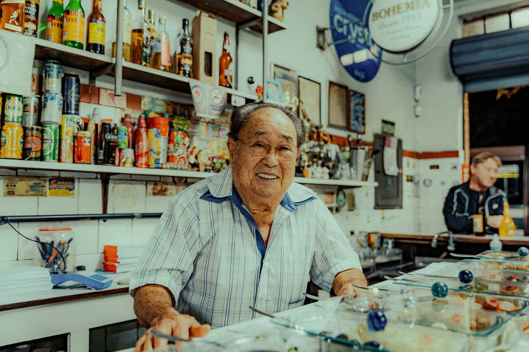 Luiz Nozoie, que comandou seu bar na avenida do Cursino por mais de 60 anos