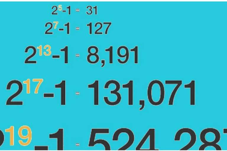 Fórmula dos números primos de Mersenne