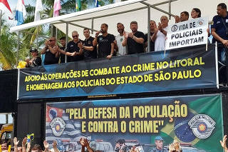 Protesto Litoral de Sao Pauilo