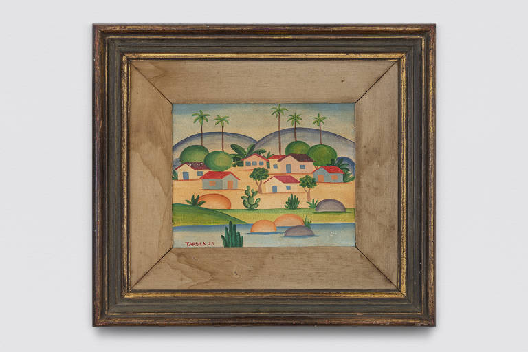 Tela de Tarsila do Amaral de 1925 à venda na galeria OMA