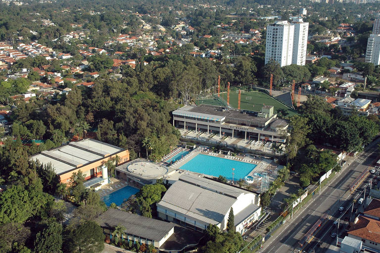 Esporte Clube Banespa, em  Santo Amaro. na zona sul de São Paulo
