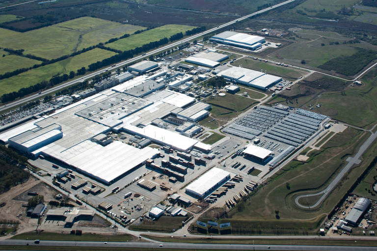 Área de produção da Toyota em Zárate, na Argentina