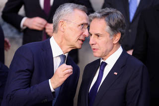 NATO foreign ministers meeting, in Brussels