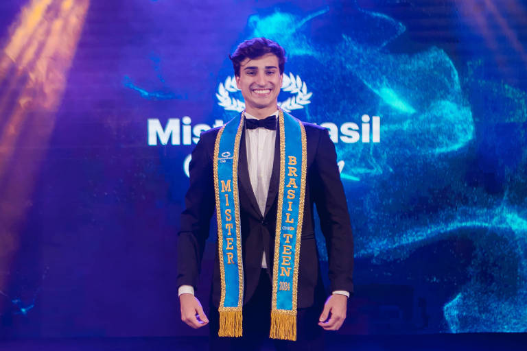 O paranaense Eduardo Menezes, 18, é o Mister Brasil CNB Teen 2024