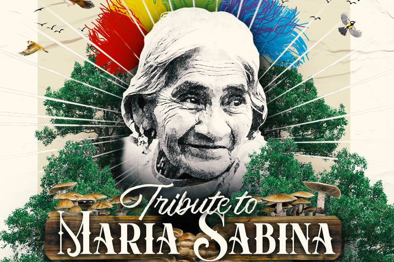Capa de 'Tribute to Maria Sabina', álbum que homenageia Maria Sabina, curandeira dos cogumelos mágicos