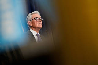 U.S. Federal Reserve Chair Jerome Powell holds a news conference in Washington