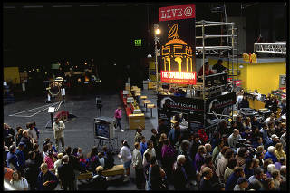 In an undated photo from the Exploratorium, the audience in the Phyllis C. Wattis Webcast Studio at the Exploratorium in 1998, getting ready to watch an eclipse that occurred a continent away. (Exploratorium via The New York Times)