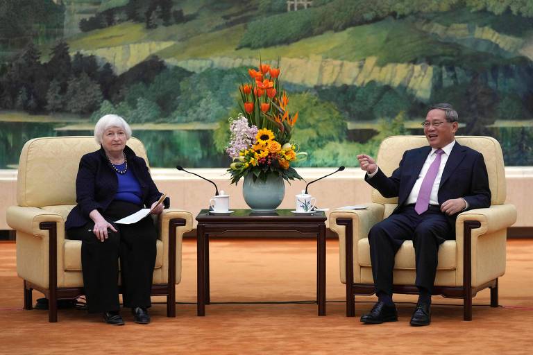 Em encontro com Yellen, premiê chinês defende relação de sócios entre China e EUA
