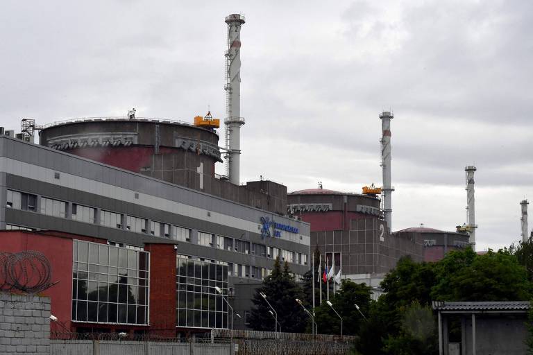Usina nuclear de Zaporizhzhia, no sul da Ucrânia; planta é controlada por Moscou