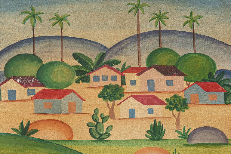 Tela de Tarsila do Amaral de 1925 à venda na galeria OMA
