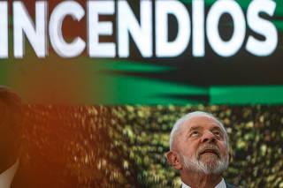 O presidente Lula (PT) participa de lançamento de programa contra o desmatamento