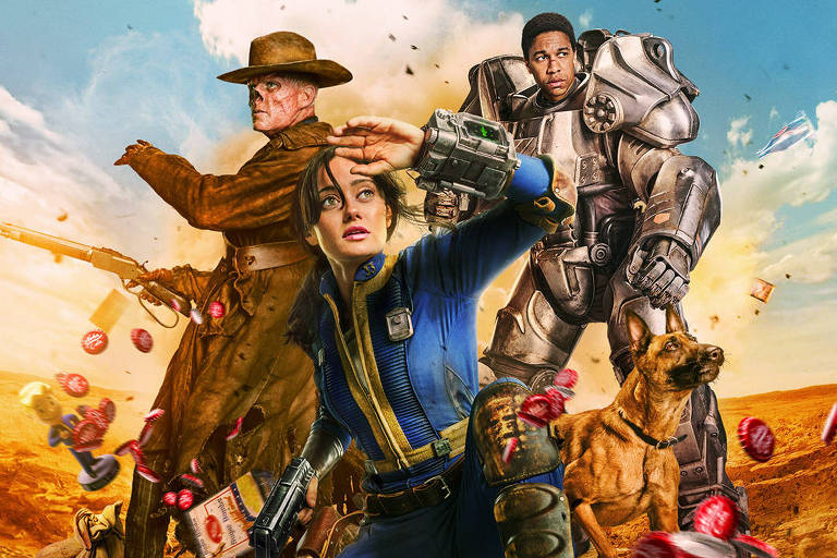 Cartaz da série 'Fallout', que adapta franquia de games pós-apocalípticos