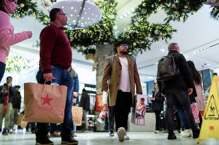 FILE PHOTO: Shopping during the holiday season in New York