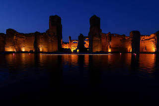 Inauguration of a special pool at the Baths of Caracalla