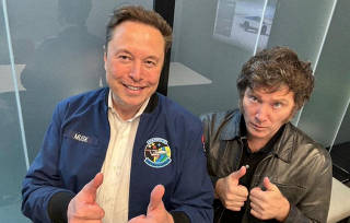 Argentina's President Milei meets Musk, in Austin