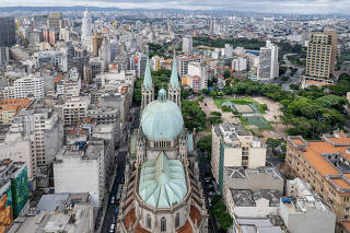 70 anos da Catedral da Se: Vista da Catedral da Se no centro de Sao Paulo