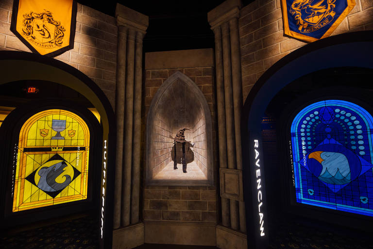 Ambiente da exposição 'Harry Potter: The Exhibition'