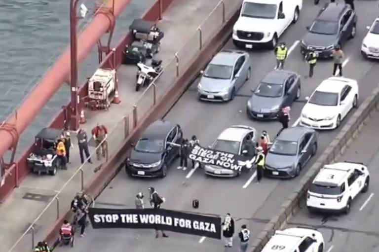 Manifestação pró-palestina bloqueia ponte Golden Gate em San Francisco; veja vídeo