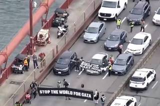 Protesto pró-Palestina fecha ponte Golden Gate