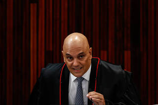 O ministro Alexandre de Moraes, do STF, que foi alvo de ataques de Elon Musk 