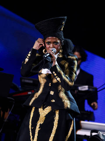 Lauryn Hill performs at the Global Citizen Concert in New York, U.S., September 23, 2023. REUTERS/Caitlin Ochs ORG XMIT: PPPCAT066