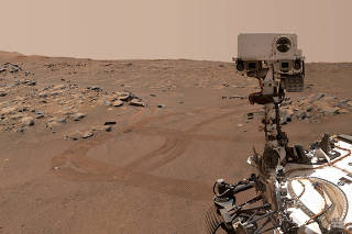 FILE PHOTO: NASA?s Perseverance Mars rover is seen in a 