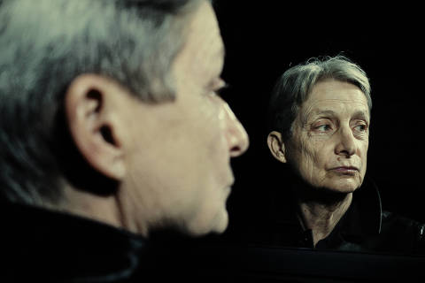 American philosopher and author Judith Butler in Paris, on March 17, 2024. ?There is a set of strange fantasies about what gender is ? how destructive it is, and how frightening it is,? said Butler, whose new book takes on the topic. (Elliott Verdier/The New York Times) ORG XMIT: XNYT0116 DIREITOS RESERVADOS. NÃO PUBLICAR SEM AUTORIZAÇÃO DO DETENTOR DOS DIREITOS AUTORAIS E DE IMAGEM