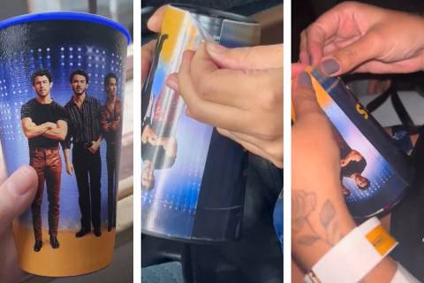 Fás de Jonas Brothers mostram copo falso comprado na porta do show