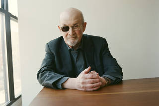 Salman Rushdie in New York, March 22, 2024. (Clement Pascal/The New York Times)
