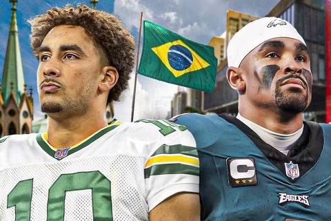 Pôster oficial da NFL divulga partida de Eagles contra Packers em São Paulo