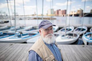 Daniel Dennett, on the Charles River in Boston, April 24, 2013. (Bryce Vickmark/The New York Times)